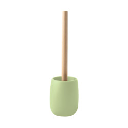 Escobillero con soporte Poliresina y madera SVEN Matcha mate Spirella