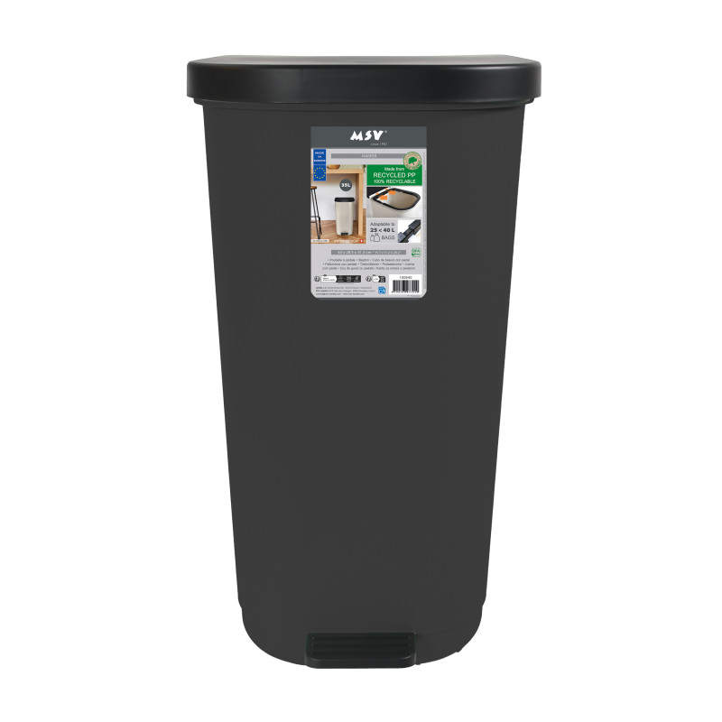 BLACK 35L HARPER BIN