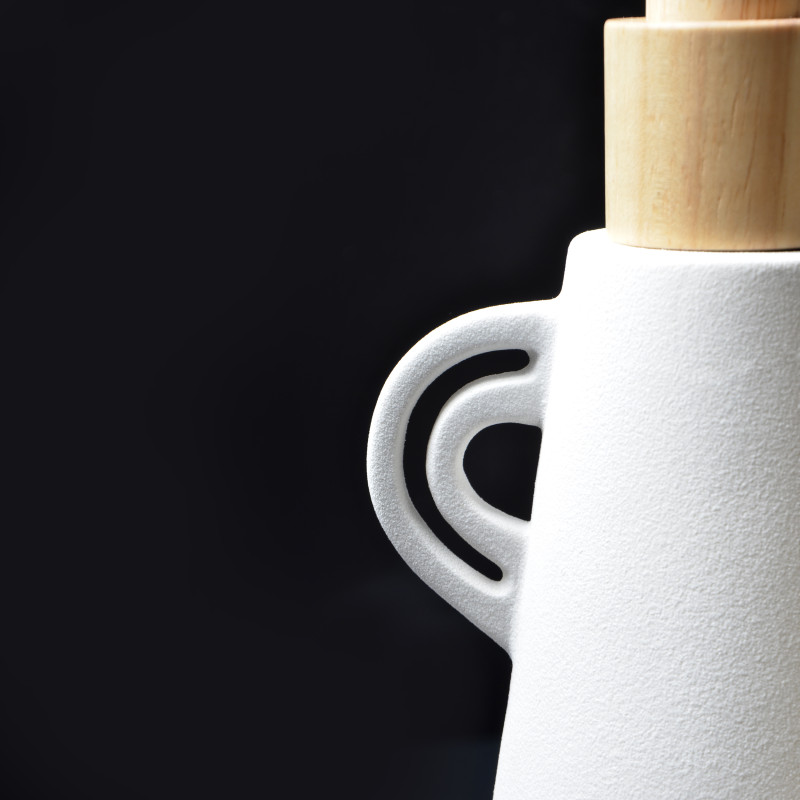 Soap dispenser Stoneware ORGANIC Off-white Spirella
