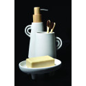 Stoneware soap dish ORGANIC Off-white Spirella