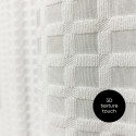 rideau de douche en polyester blanc carlina