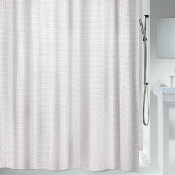 Polyester Shower curtain CARLINA 180x200cm White Spirella