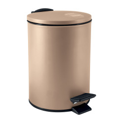 Poubelle à  pédale ADELAR 3L Acier Cappuccino mat Spirella