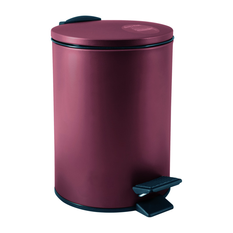 Spirella Poubelle à  pédale Acier ADELAR 3L Berry Mat