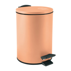 Papelera con Pedal 3L ADELAR Acero melocoton Mate Spirella