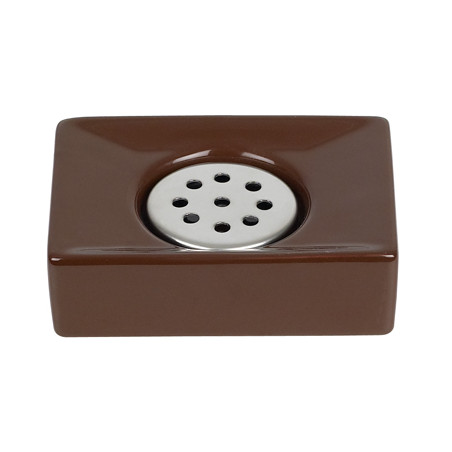 Porte savon Céramique QUADRO Marron Spirella