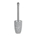 Escobillero con soporte cerámico DARWIN PEBBLE Gris Spirella