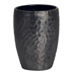 Keramikbecher DARWIN HAMMERED Schwarz Spirella