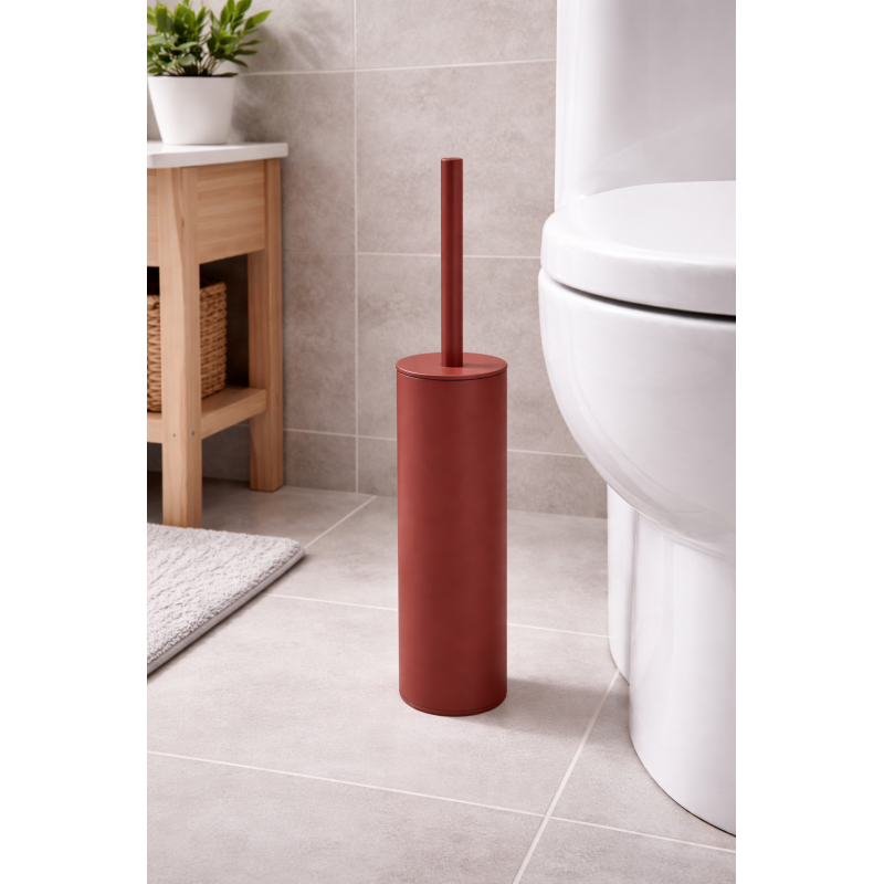 Brosse wc avec support Acier AKIRA Berry mat Spirella