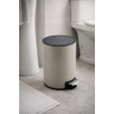 Pedal bin RIKU 3L Stainless Steel Matt Taupe Spirella