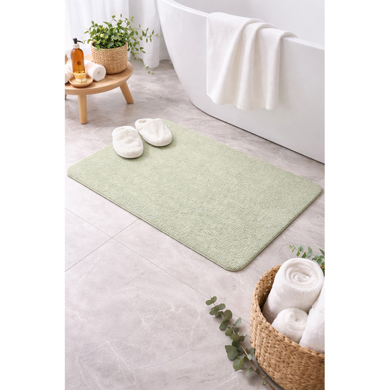GOBI alfombra de baño 60x90cm Verde  Spirella
