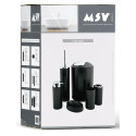 Set de 6 accesorios PP HANNAH 6 piezas Negro mate MSV