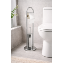 Kombi-WC-Garnitur Edelstahl grau MSV