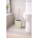 Scopino per WC con supporto in MDF e acciaio inox Verde Mandorla MSV