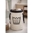 Laundry basket FUNWASH 75L Black & White Spirella