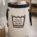 Panier à  linge FUNWASH 75L Noir & Blanc Spirella