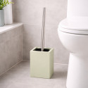 Scopino per WC con supporto in MDF e acciaio inox Verde Mandorla MSV