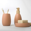 Soap dispenser Polyresin and wood SVEN Peach Spirella