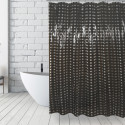 Tenda da doccia PVC BRISTOL 180x200cm Nero MSV