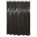 PVC Shower curtain BRISTOL 180x200cm black MSV