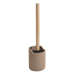 Toilet brush with polyresin & wood holder SYBELLA cappuccino Spirella