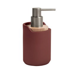 Seifenspender Polyresin und Holz SYBELLA berry Spirella