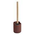 Toilet brush with polyresin & wood holder SYBELLA berry Spirella