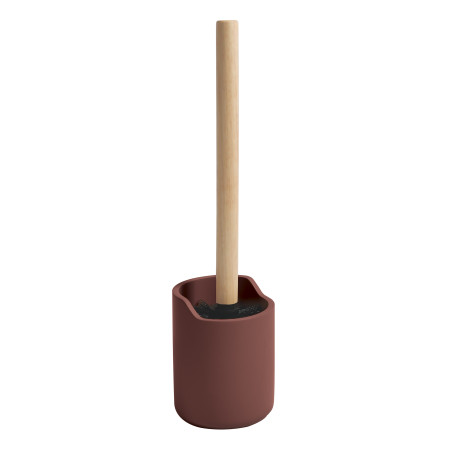 WC-Bürste mit Halter Polyresin & Holz SYBELLA berry Spirella
