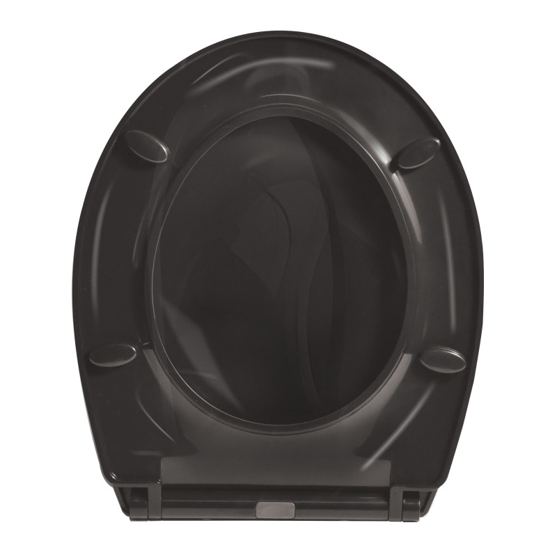 Asiento de inodoro PP PACHA - Bisagras de acero inoxidable MSV