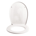 Sedile WC in PP SHAWNA - Cerniere in acciaio inossidabile MSV