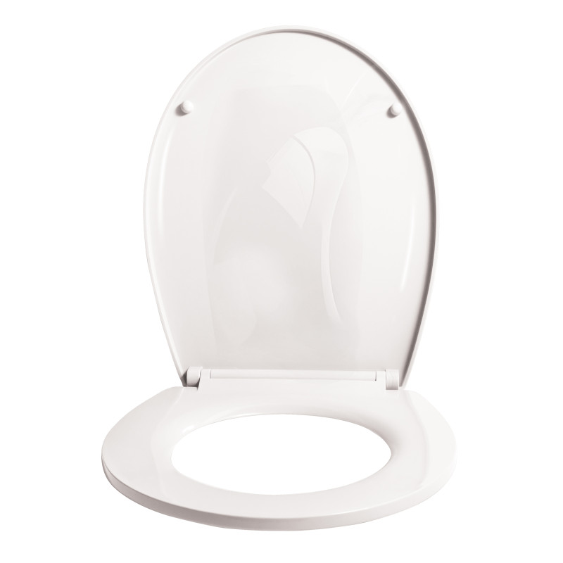 Sedile WC in PP TINA - Cerniere in acciaio inossidabile MSV
