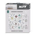 Sedile WC MDF KARL - Cerniere MSV in acciaio inossidabile