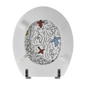 Sedile WC MDF KARL - Cerniere MSV in acciaio inossidabile
