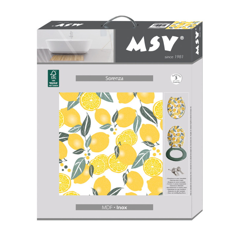 MSV WC-Sitz MDF SORENZA - Edelstahlscharniere