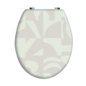 Tapa de Inodoro MDF LYNDSEY - Bisagras  Acero Inoxidable MSV