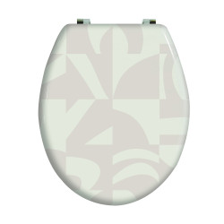 Toilet seat MDF LYNDSEY  - Stainless Steel Hinges MSV