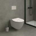 Tapa de Inodoro MDF LYNDSEY - Bisagras  Acero Inoxidable MSV