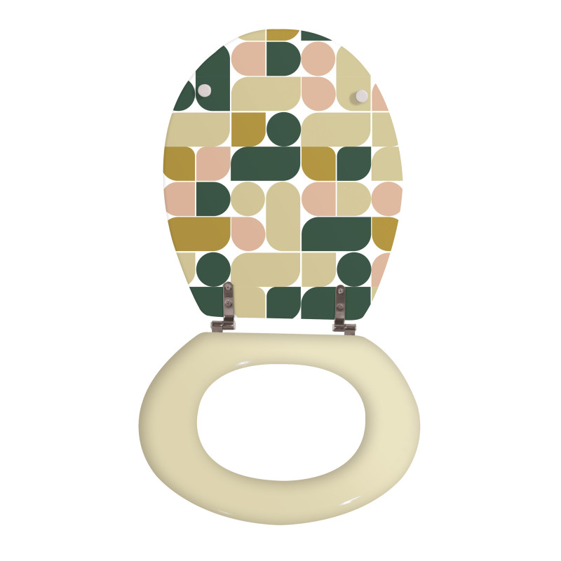 Sedile WC MDF JOYCE - Cerniere MSV in acciaio inossidabile