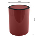 MSV Schwingdeckeleimer PP KAMAKA 6L Berry