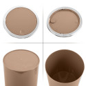 MSV Schwingdeckeleimer PP KAMAKA 6L Cappuccino