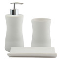 Set de 3 accesorios de baño Cerámica PALMA Blanco MSV