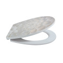 Asiento de inodoro PP SHAWNA - Bisagras de acero inoxidable MSV