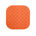 Tapis Fond de douche antidérapant Caoutchouc CLASS 54x54cm Orange MSV