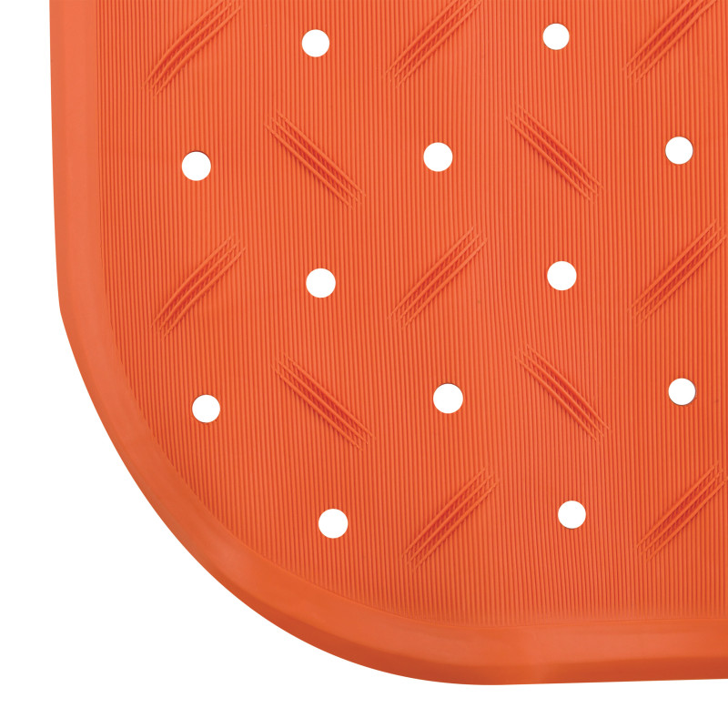Tapis Fond de douche antidérapant Caoutchouc CLASS 54x54cm Orange MSV