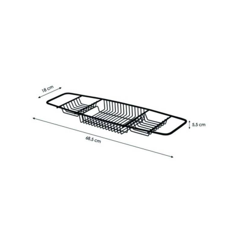 Pont de baignoire Inox Gris MSV MSV