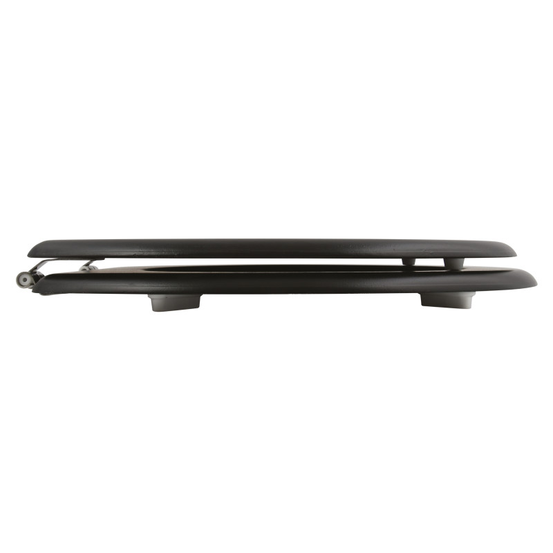 Toilet seat MDF CLÉO Matt black - stainless steel hinges MSV