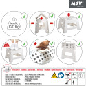 Marchepied pliable en polypropylène - Antidérapant, léger et sécurisé (EN 12520) MSV
