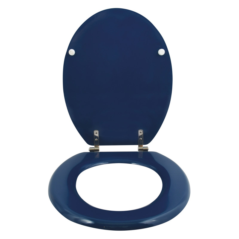 MSV WC-Sitz MDF CLÉO Marineblau - Edelstahlscharniere