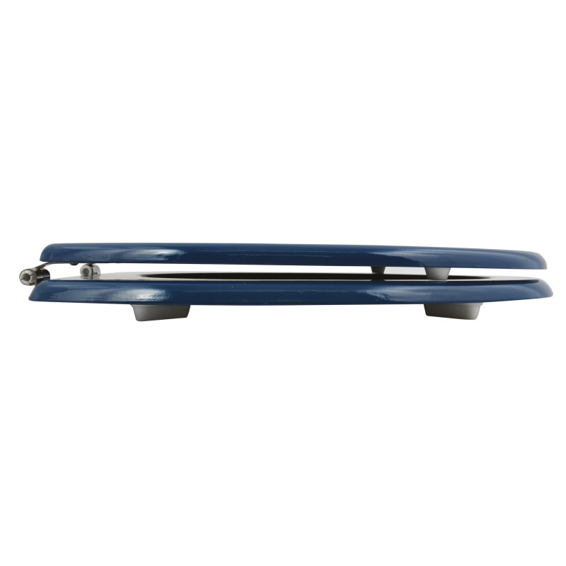 Toilet seat MDF CLÉO Dark Blue - stainless Steel Hinges MSV