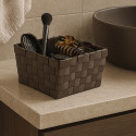 Panier de rangement 14x14x9cm Chocolat MSV